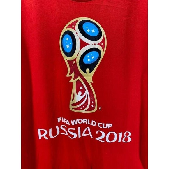 Russia 2018 Fifa Adidas Shirt Adult Extra Large Red Short Sleeve Tee Mens. - Picture 4 of 9